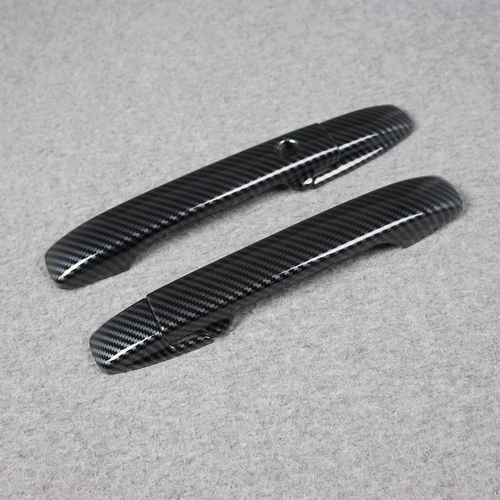 RUIQ Honda New Custom JF5 JF6 Exclusive Exterior Outer Door Handle Cover Knob Full Cover Type HONDA Custom Exclusive Design Fiber Black N-BOX N-BOX