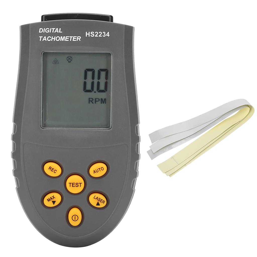HS2234 Tachometer Non Contact Digital Display Speedometer Digital TachometersBlack