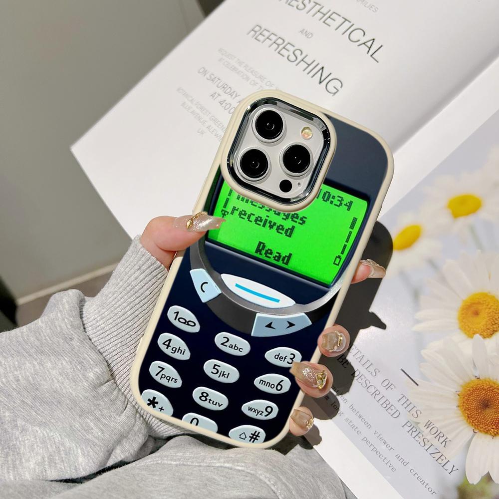 Ae95 ретро телефон дизайн художественные чехлы для телефонов Samsung A13 A32 A53 A04 A54 S24 FE S23 Ultra Infinix Hot 40i Huawei P30 металлический защитный чехол для камеры задняя крышка