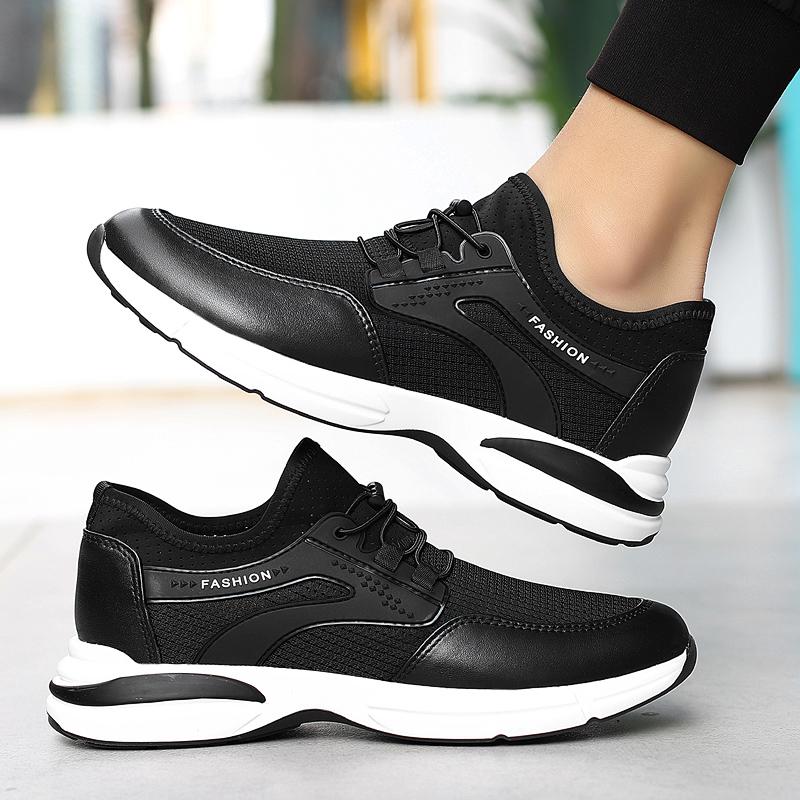 Men Sneakers Elevator Shoes Height Increasing Elevator Shoes Sports Shoes Insole 6Cm Tall Man