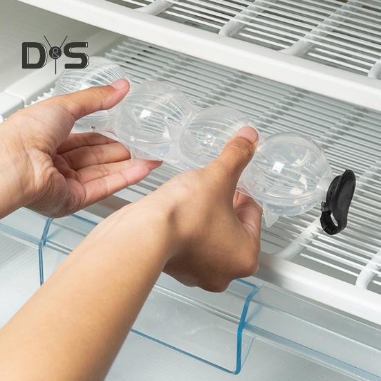 4 шт. Круглая форма для приготовления ледяных шариков с крышкой, легко заполняемая и вынимаемая, формы для коктейлей, напитков, медленно тающие ледяные сферы для виски, воды, сока