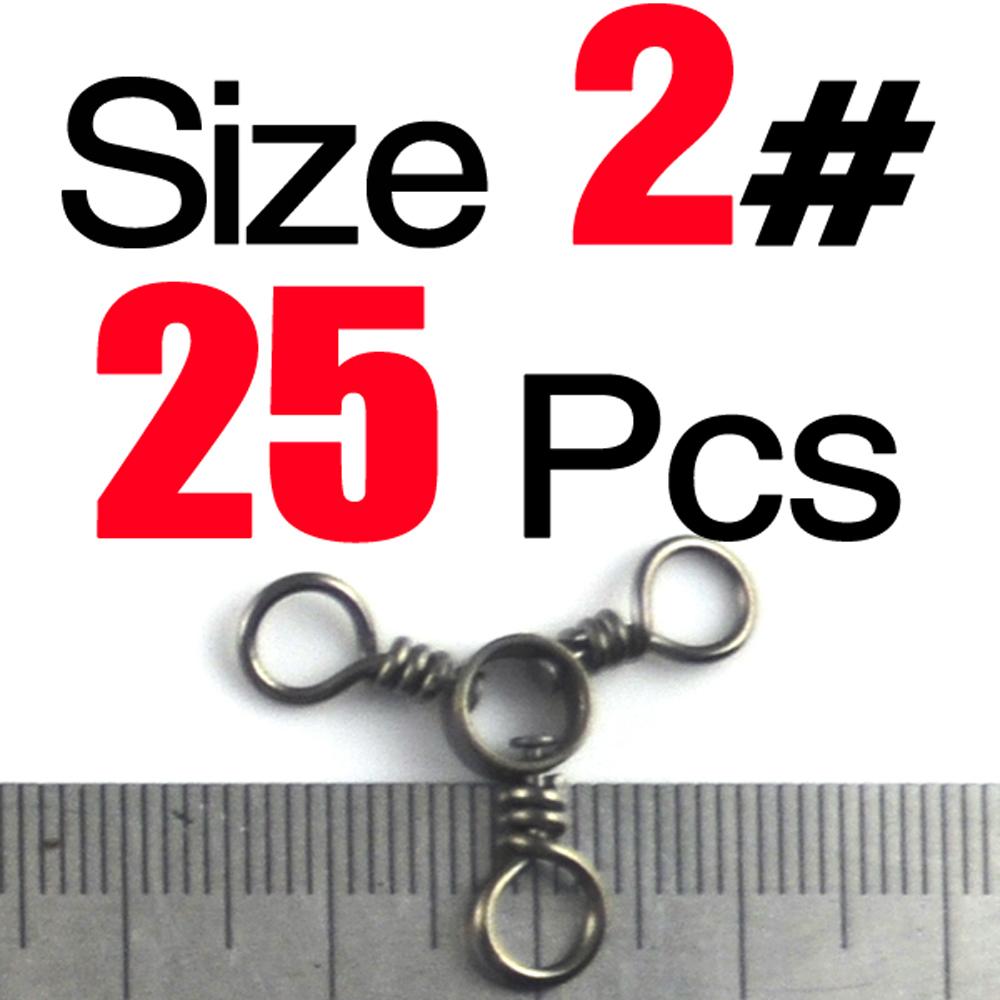 Рыболовные крючки Nickel Swivel Hook Трехсторонний вертлюг Рыболовные вертлюги Тройничные вертлюги Рыболовный соединитель