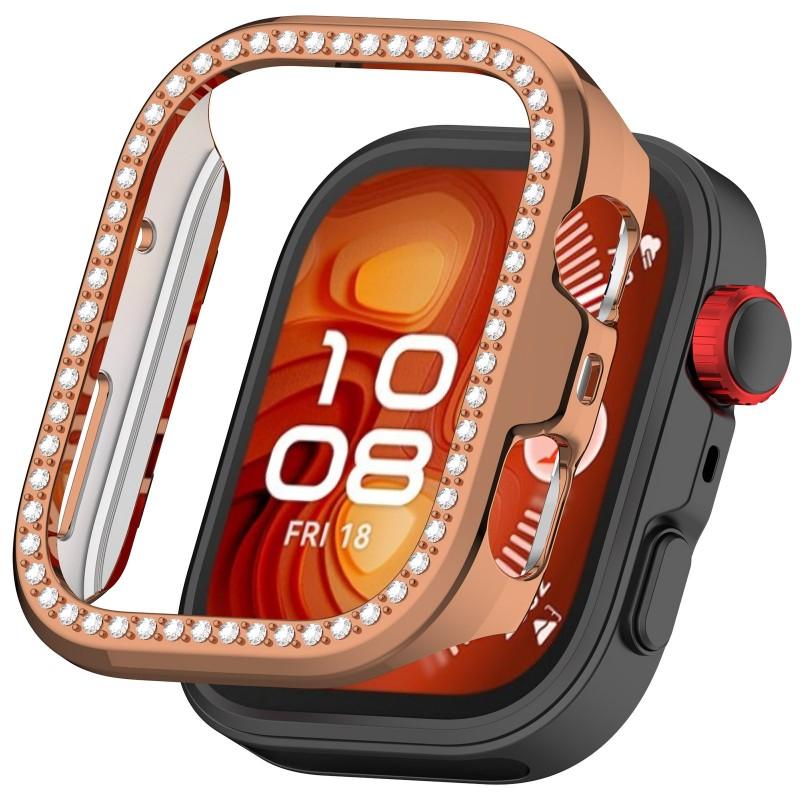 Блестящий полый чехол для Huawei Watch Fit 4 Pro Fit 4 Рамка для часов Алмазный Хрустальный Бампер Чехол для Huawei Watch Fit4 Аксессуар
