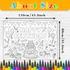 Large Children Drawing Diy Birthday Sticky Color Filling Paper Coloring Paper Coloring Tablecloth For Kids Early Educational Toy