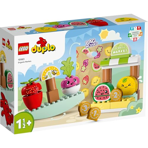 LEGO Duplo Первый овощной рынок 10983 Конструктор Подарок для малышей и детей ясельного возраста, Игра в ролевые игры для мальчиков и девочек, От 18 месяцев