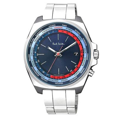 Paul Smith Радио Солнечные Часы Закрытые Глаза Мировое Время TT Синие KL5-211-71 [Товар]
