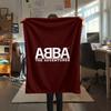 1 шт. Фланелевое одеяло с принтом ABBA, Высококачественное, Удобное для всех сезонов, Домашний декор, Тепло и комфорт, Идеально для рождественских подарков04