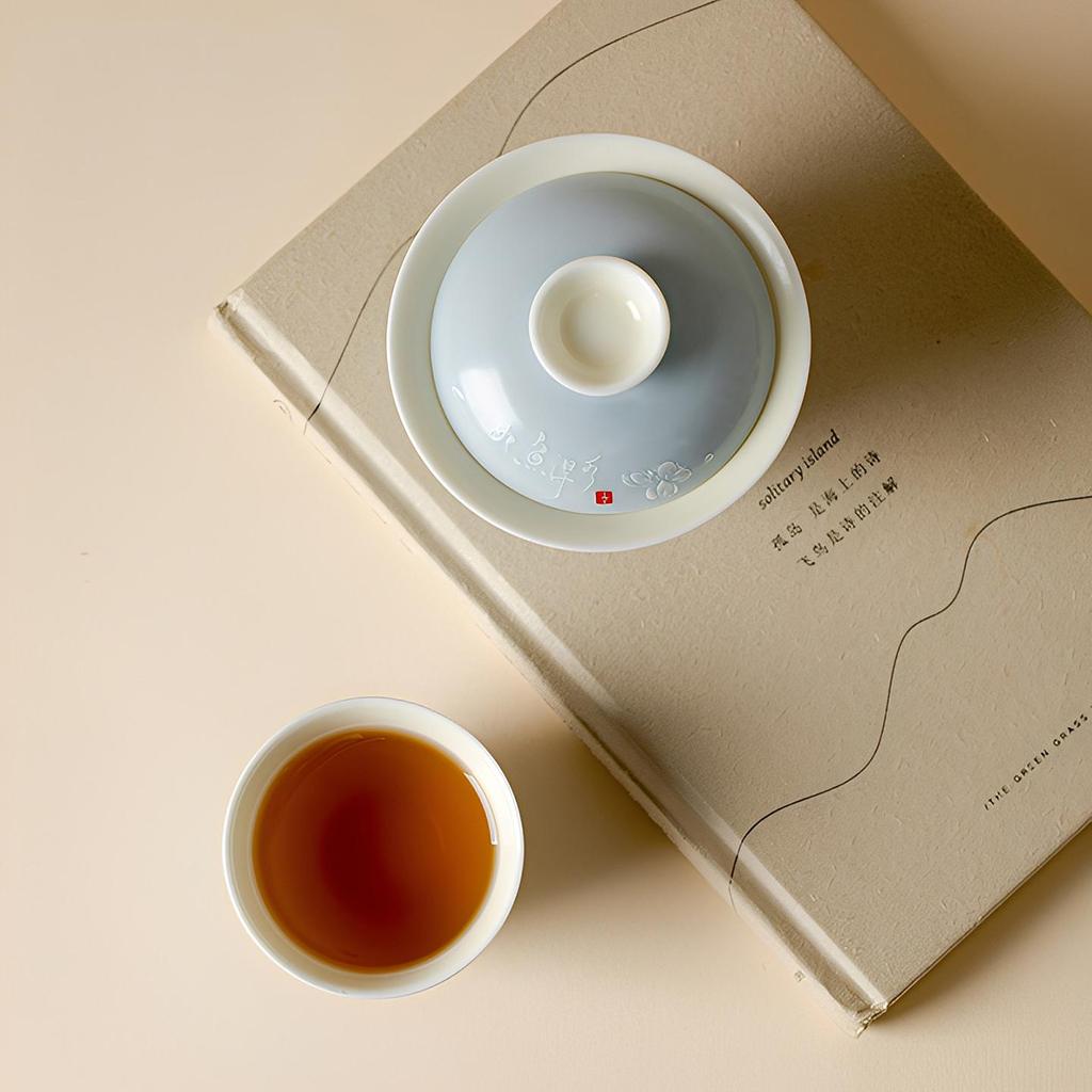 Керамический набор для чая Гайвань с глазурью цвета глины Дехуа, Белая рыба - Тонкий фарфор, Чаша для заваривания чая в стиле Кунг-фу