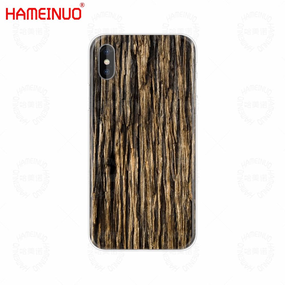 Чехол для мобильного телефона HAMEINUO с текстурой дерева, чехол для iPhone X 8 7 6 4 4S 5 5S SE 5c 6s plus