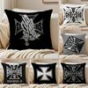 Чехол на подушку W-West Coast C-Choppers Шелковистый Короткий Плюш Двусторонний Печатный Наволочка для Дивана Все Сезоны Домашний Декор Подарок