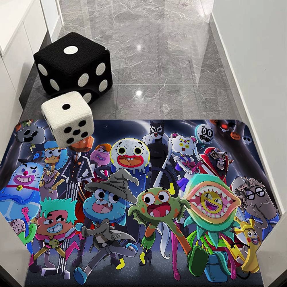 Коврик для ванной The A-Amazing World Of G-Gumball, нескользящий коврик для прачечной, декор для прачечной, балкон, детская, гостиная, коврик для туалета