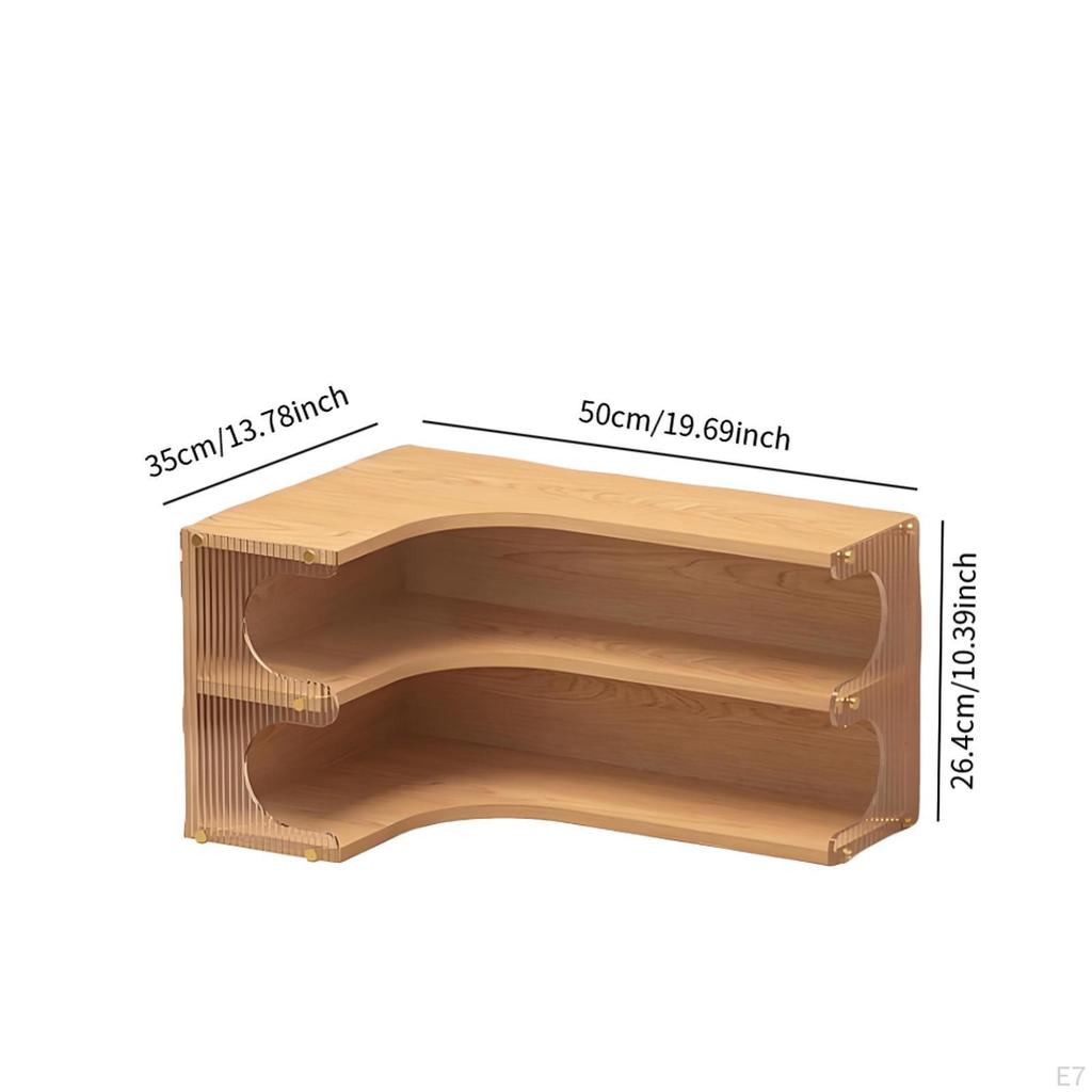 Corner Desk Organizer Shelf Countertop Display Versatile Water Cup Storage Rack 2