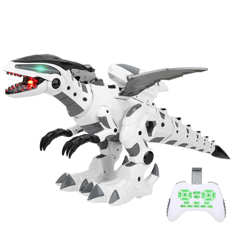RC Dinosaur Robot Toy Программируемый интерактивный пульт дистанционного управления Dinosaur ModelWhite