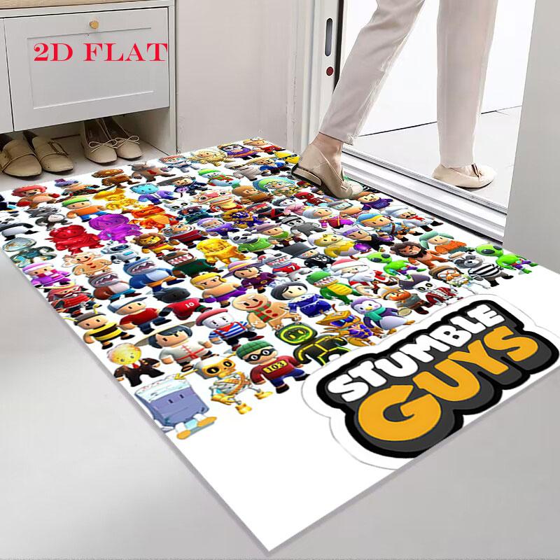 Stumble Guys Chaos Carpet Rug for Living Room Bedroom Home Sofa Decoration,Kids play Nonslip Floor Mat