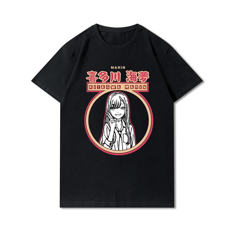 Футболка Marin Kitagawa для женщин, футболки с короткими рукавами в стиле аниме для девочек, топы в стиле Харадзюку