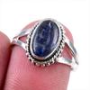 Natural Kyanite Gemstone Handmade 925 Solid Sterling Silver Gift Ring S.7 B1y43