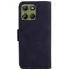 For Motorola Moto G15 4G Case Solid Color Leather Wallet Phone Cover