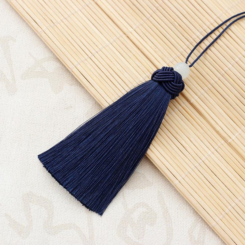 10cm Thick Pineapple Tassel Ornament with Bead Pendant - Ancient Style Decorative Hanging for Curtains and Fans, Gift Box Included