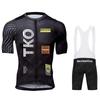 Men's Short Sleeve Cycling Jersey Set and Bib Shorts Pro Race Bicycle Clothing MTB Ropa Maillot Summer Cycling Clothes 2026 TKO