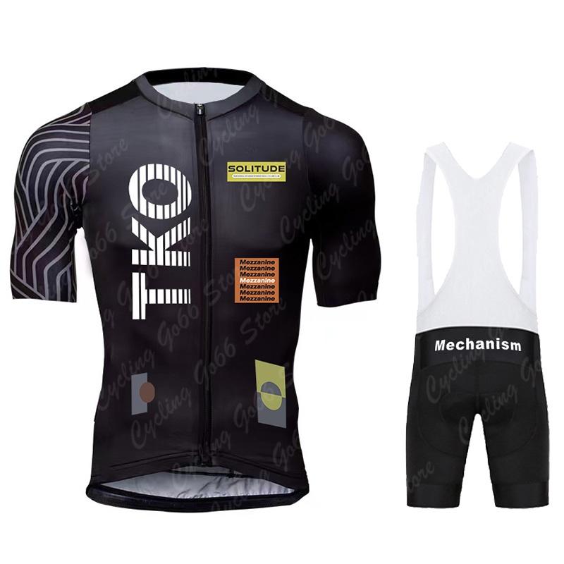 Men's Short Sleeve Cycling Jersey Set and Bib Shorts Pro Race Bicycle Clothing MTB Ropa Maillot Summer Cycling Clothes 2026 TKO