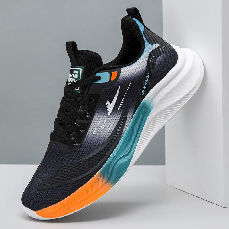 Summer New Mesh Breathable Couple Shoes Fashion Trend Running Shoes Lightweight Soft Sole Casual Sports Men's Shoes