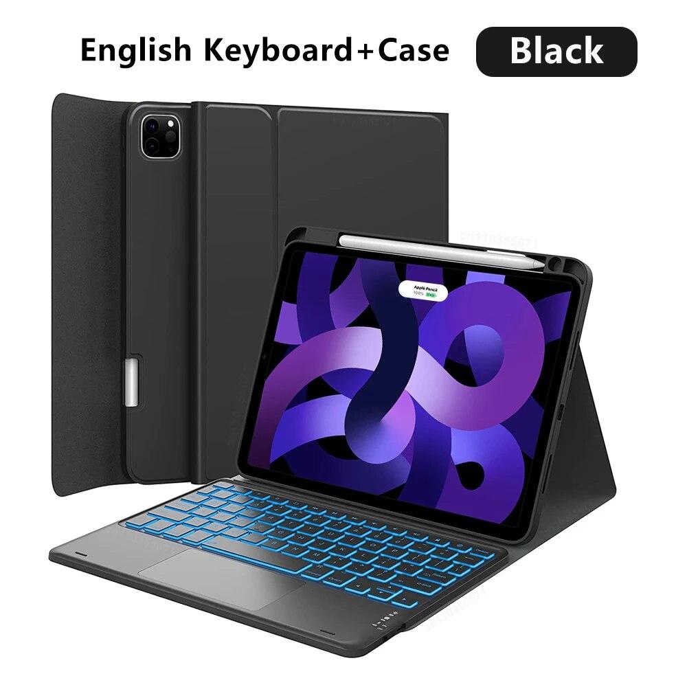 Клавиатура планшета для iPad Pro 12,9 11 Magic Keyboard Cover для iPad 10th 9th 8 7 Air 5 4 3 поколения Bluetooth-клавиатура кожаный чехол