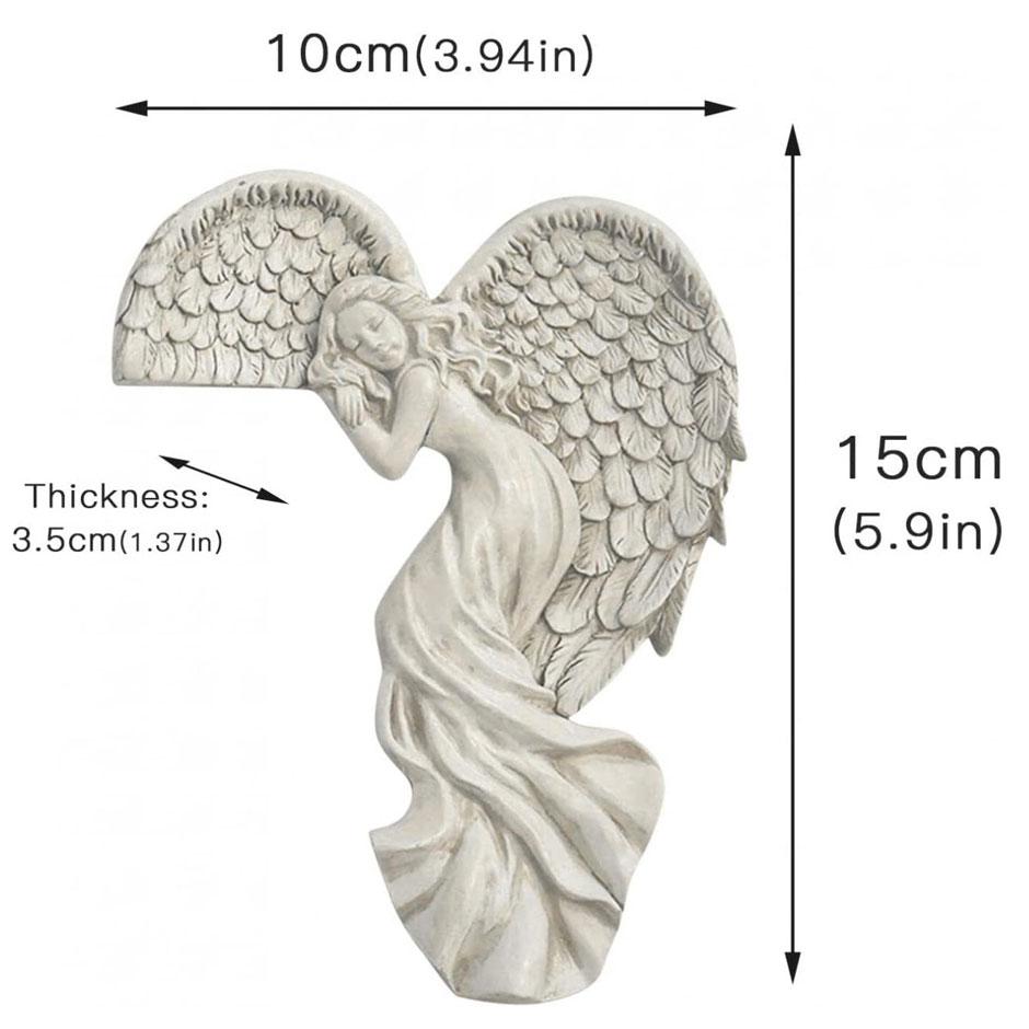 Angel Wings Home Gift Resin Craft Door Frame Ornament Indoor and Outdoor Garden Door Ornament