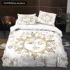 Sun Moon King Queen Duvet Cover Boho Magic Style Bedding Set for Teens Adults Golden Exotic Tribe 23pcs Polyester Quilt Cover