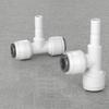 Тройник редукционный 3/8" 1/4" на 3 выхода, пищевой POM, быстроразъемный соединитель для аквариума, системы фильтрации воды RO, системы обратного осмоса