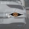 Scratch Covering Car Stickers Creative Car Decorative Sticker New Zipper Stickers  Car Window Glass
