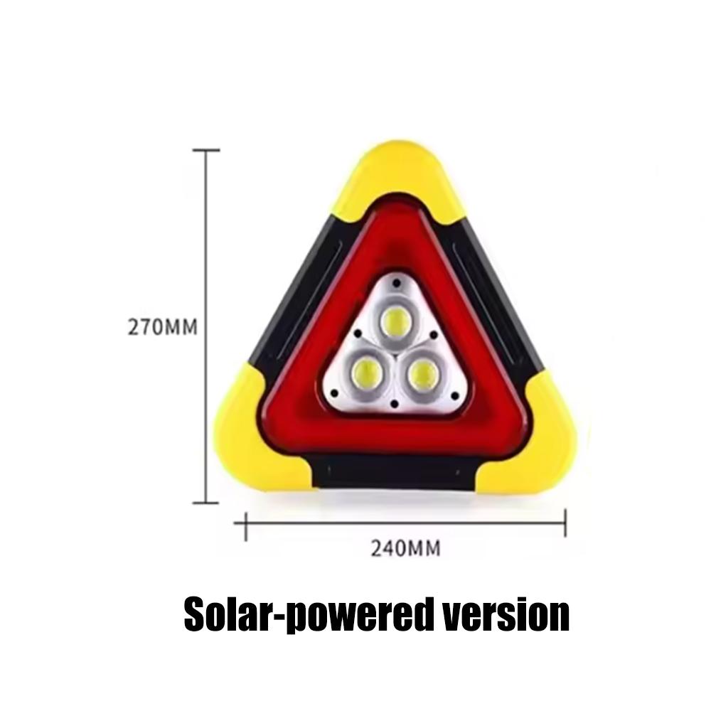 Многофункциональный автомобильный аварийный световой сигнал для экстренного ремонта автомобиля Треугольный дорожный предупреждающий знак Солнечный предупреждающий знак Складной