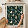 Rental Friendly Wall Decoration Christmas Tree Sticker, 150/300cm Gold Green Peel And Stick Wallpaper, Pattern Decal Removable PVC for Living
