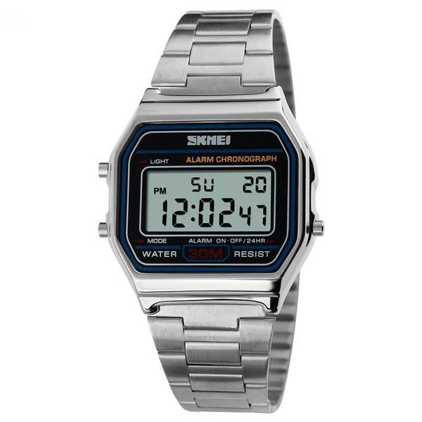 Clear Day Simple Classic Metal Electronic Watch