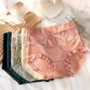 Lace High Waisted Hip Lifting and Belly Hugging Thin Skin Friendly Crotch Underwear for Women with No Trace of Nudity Skin Sexy and Breathable