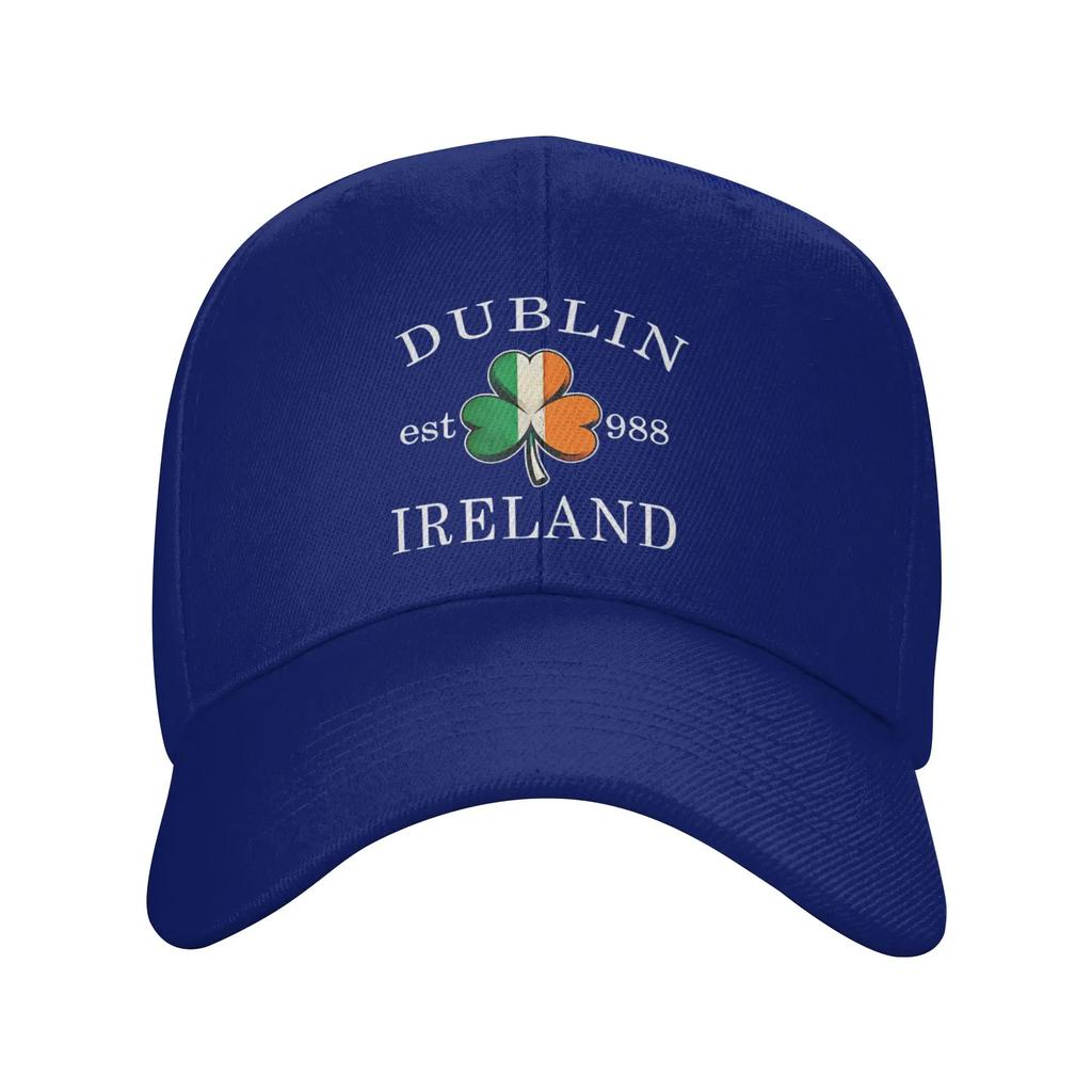 Dublin Ireland Saint Patricks Day Green Shamrock Sun Baseball Cap Summer FeUnisex Unisex  Hip Hop Hats High Sports Baseball Caps