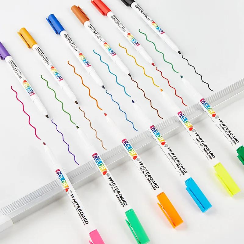 12 Whiteboard Markers Pen Fine Tip Dry Erase Marker Pen for Kids Graffiti Writing Drawing Office School Calendar Boards