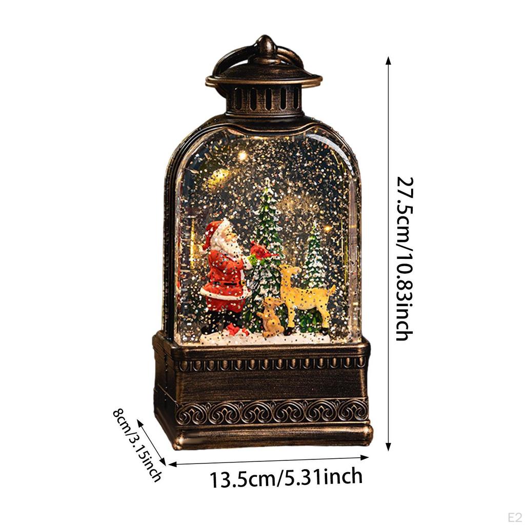 Christmas Lantern Desktop Decoration Glitter Pathway Street Lamp Hanging Water for