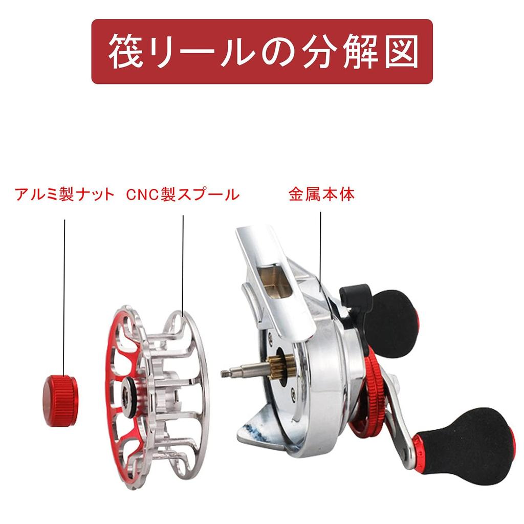 Катушка для рафта, ловля в клетке, катушка для чину, катушка для рафта, ловля с рафта, отвесная ловля, 3.6:1 передаточное число, 10+1 подшипник, рок-фишинг, подледная рыбалка, лево/правосторонняя намотка,