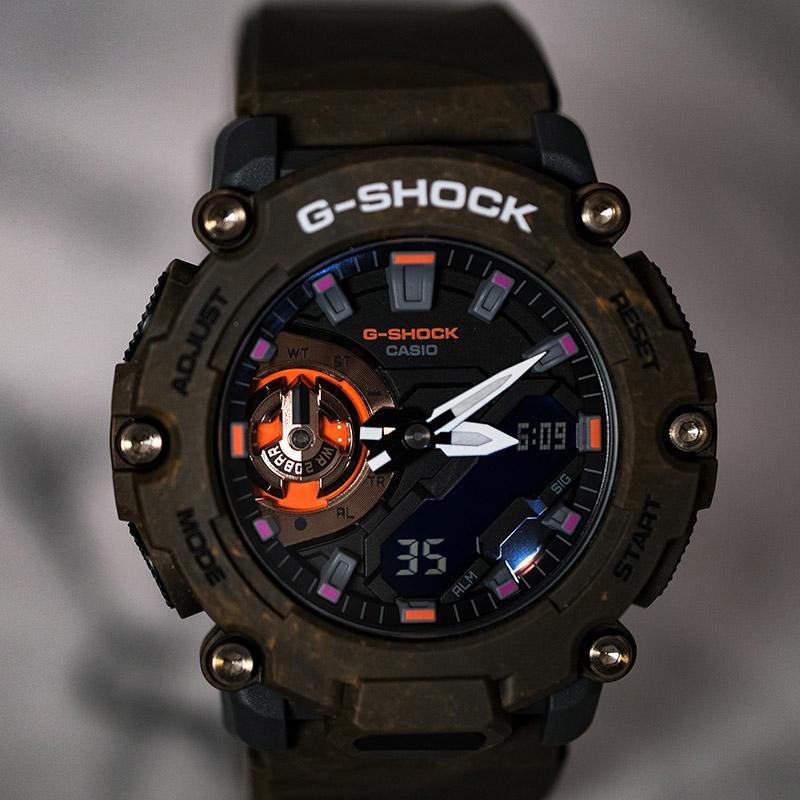 Casio Мужские Кофейные Часы GA-2200MFR-5APR