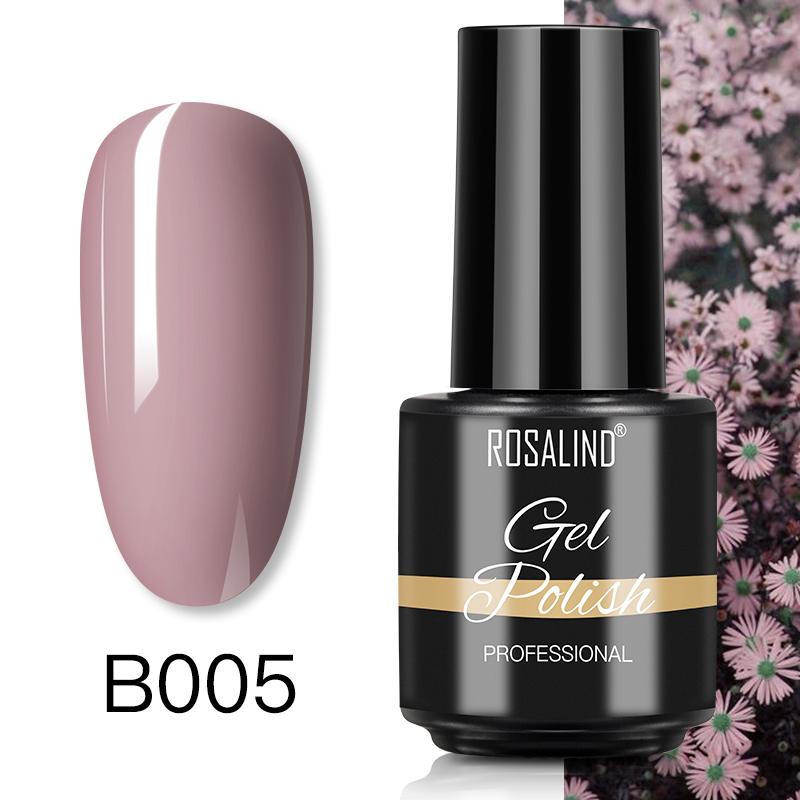 ROSALIND 7ml Soak Off Гель-лак яркий для дизайна ногтей LED / УФ-лампа