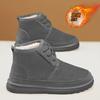 Fur Snow Boots Men's Winter Velvet Warm Northeast High-top Cotton Shoes Men's Outdoor Fur Integrated Cold-proof Boots