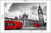 Photomural London Black And White Washable Fleece 400x280