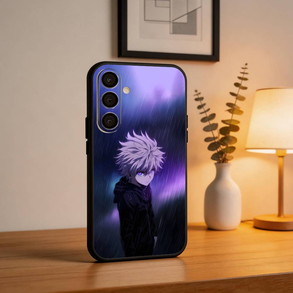 H-Hunter × Hunter K-Killua Phone Case For Samsung A73,72,71,53,52,51,22,91,80, Soft Black Cover