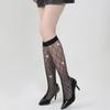 Women's White Diamond Hot Sale Mid-Tube Socks - European & American Style, Solid Color, Short Length (TZ5012)