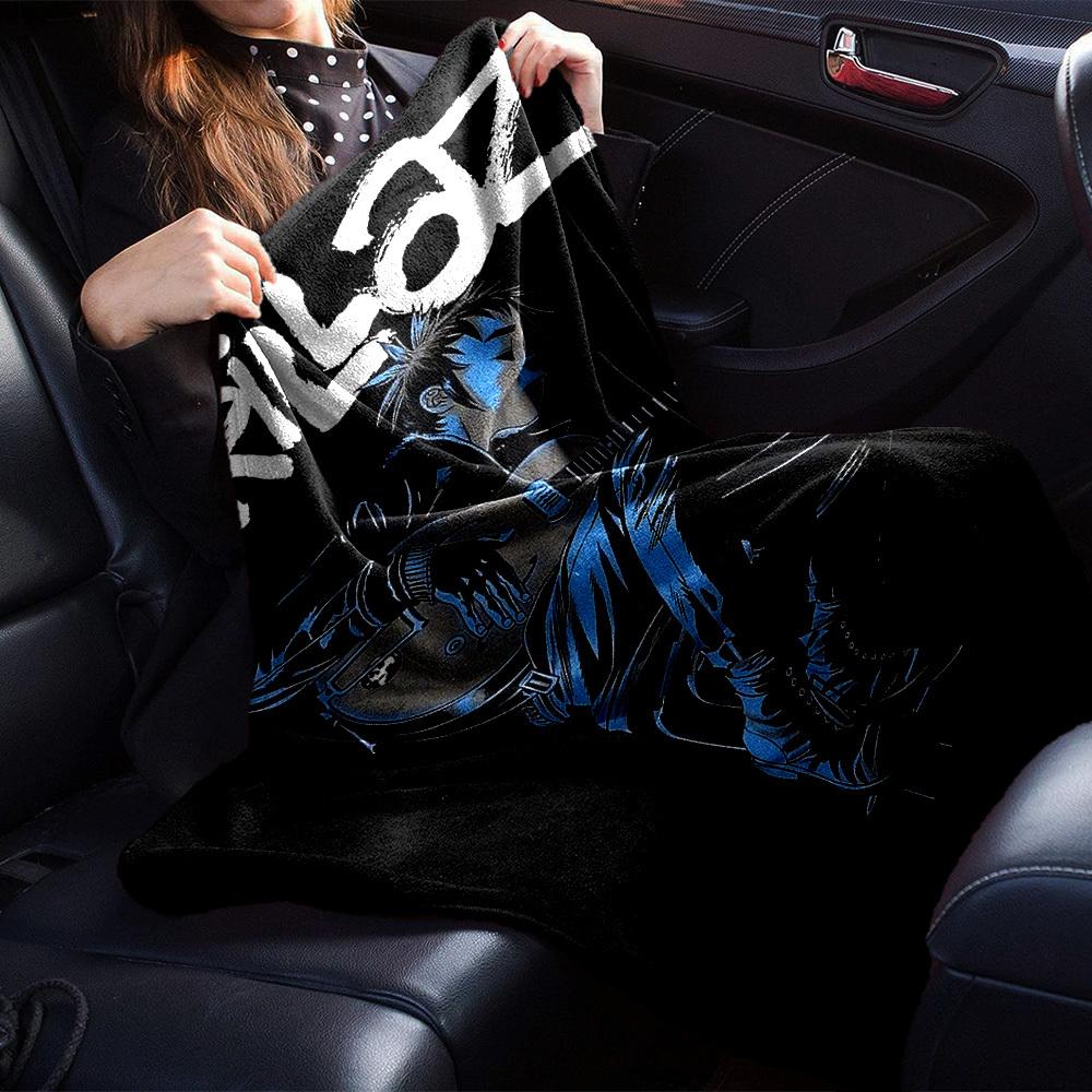 1pc Gorillaz Music Soft Flannel All Season Throw for Home, Office, Outdoor UseDurable Comfort Soft Warm Throw for Home