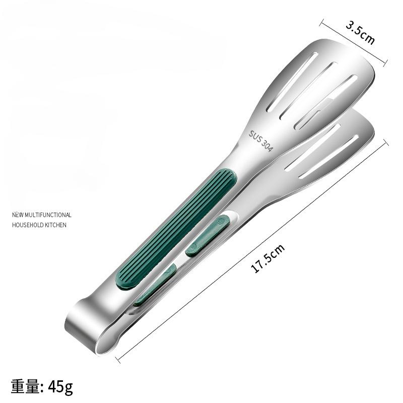 Food Tongs Stainless Steel Kitchen Tongs Meat Salad Steak Food Clip Long Handle Non-slip BBQ Cooking Tongs Kitchen Utensils