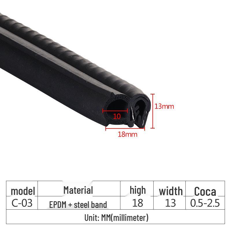 Уплотнительная лента из EPDM-резины для шкафов - Пылезащитная, водонепроницаемая, противоударная лента для механических электрических коробок