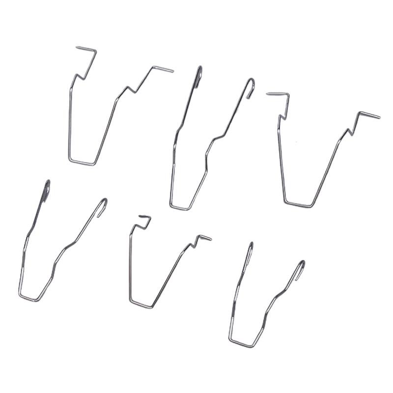 6 шт. Металлические пружинные зажимы для лампочек фар H1 H3 H4 H7, фиксатор лампочек фар автомобиля, пружинные зажимы, пряжки