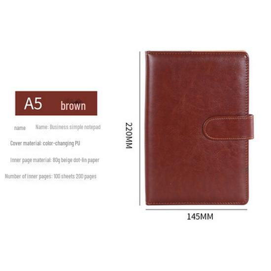 «Набор деловых блокнотов формата А5 и В5 в кожаной обложке с логотипом и пряжкой, подарочная коробка включена».