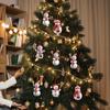 Christmas Snowman Ornament Flat Acrylic Hanging Decoration Cartoon Snowman Holiday Pendant for Christmas Tree Car Door